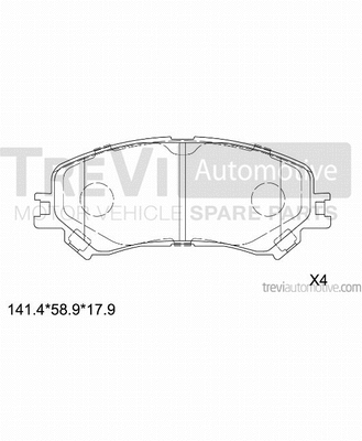 Brake Pad Set, disc brake (PF1533)