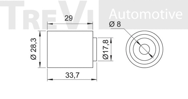 Deflection/Guide Pulley, timing belt
