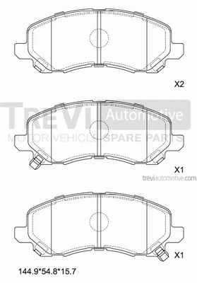 Brake Pad Set, disc brake (PF1194)