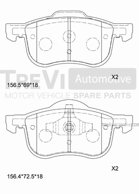 Brake Pad Set, disc brake (PF1078)