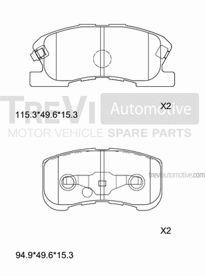 Brake Pad Set, disc brake (PF1136)