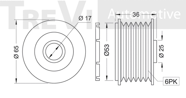 Alternator Freewheel Clutch
