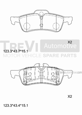 Brake Pad Set, disc brake (PF1223)