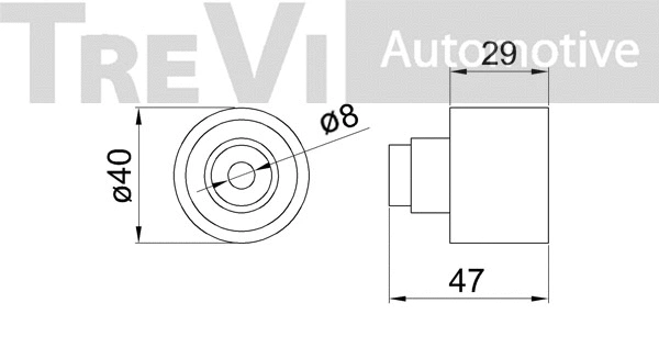 Deflection/Guide Pulley, timing belt