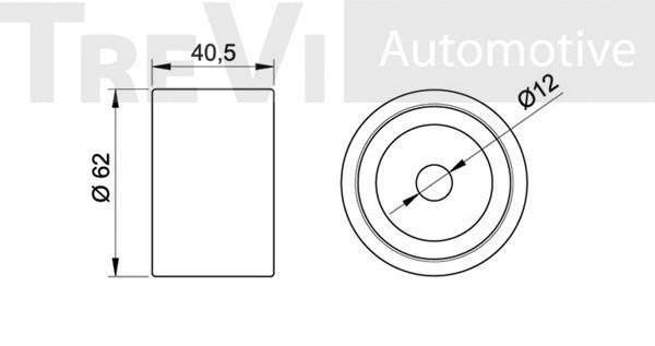 Deflection/Guide Pulley, timing belt