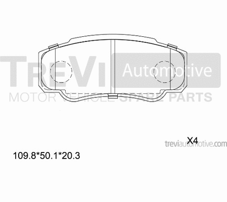 Brake Pad Set, disc brake (PF1630)