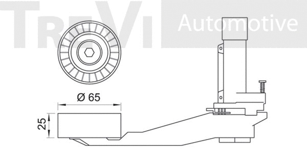 Tensioner Lever, V-ribbed belt