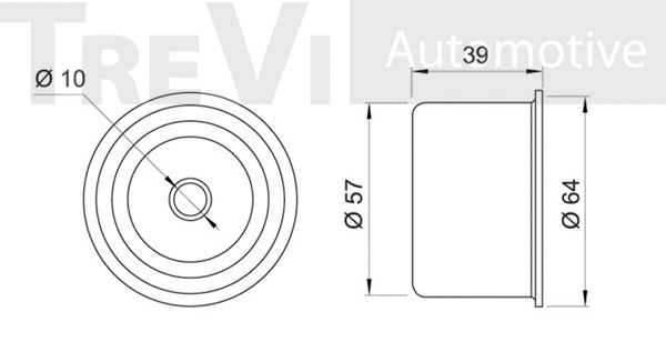 Deflection/Guide Pulley, timing belt