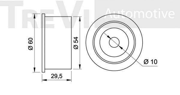 Deflection/Guide Pulley, timing belt