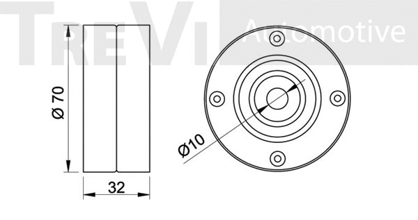 Deflection/Guide Pulley, timing belt