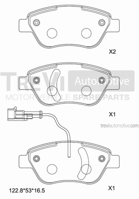 Brake Pad Set, disc brake (PF1116)