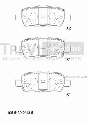 Brake Pad Set, disc brake (PF1226)
