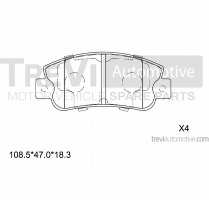 Brake Pad Set, disc brake (PF1354)
