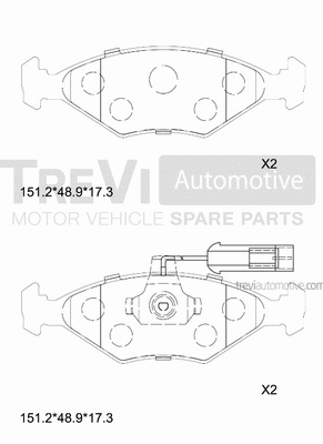 Brake Pad Set, disc brake (PF1602)