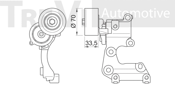 Tensioner Lever, V-ribbed belt