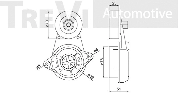 Tensioner Lever, V-ribbed belt
