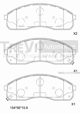 Brake Pad Set, disc brake (PF1181)