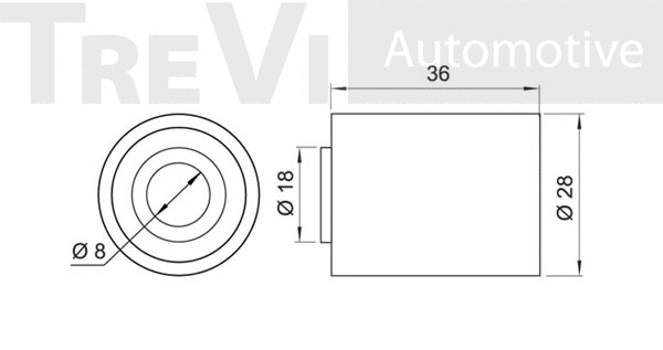 Deflection/Guide Pulley, timing belt