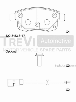 Brake Pad Set, disc brake (PF1654)
