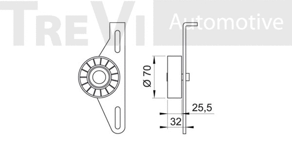 Tensioner Pulley, V-ribbed belt