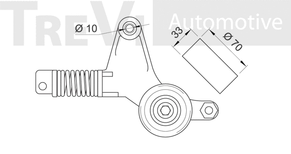 Tensioner Lever, V-ribbed belt