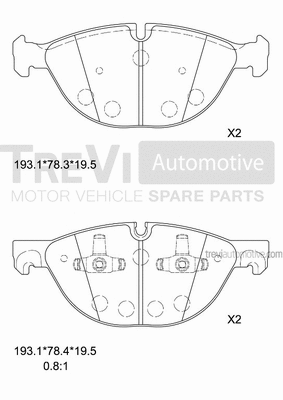 Brake Pad Set, disc brake (PF1388)