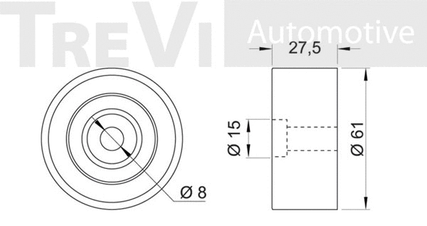 Deflection/Guide Pulley, timing belt