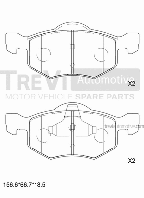 Brake Pad Set, disc brake (PF1171)