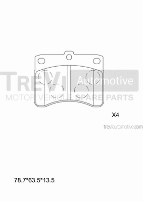 Brake Pad Set, disc brake (PF1676)