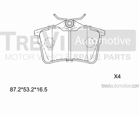 Brake Pad Set, disc brake (PF1437)