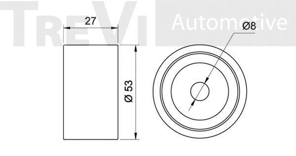 Deflection/Guide Pulley, timing belt