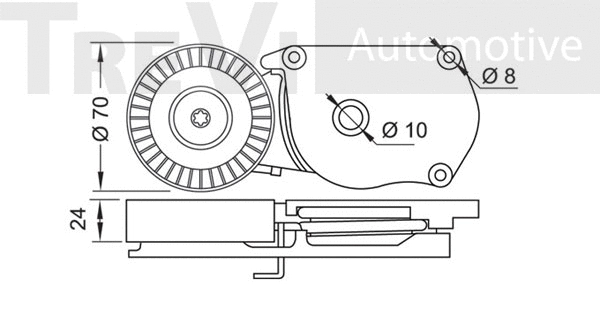 Belt Tensioner, V-ribbed belt