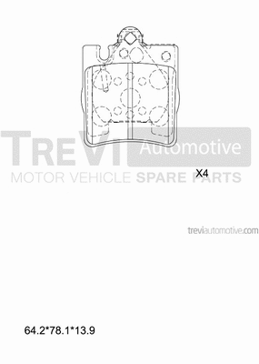 Brake Pad Set, disc brake (PF1064)