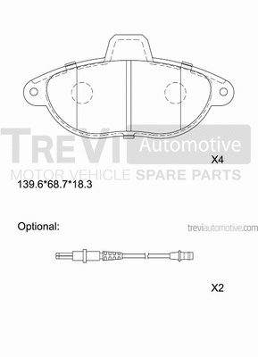 Brake Pad Set, disc brake (PF1617)