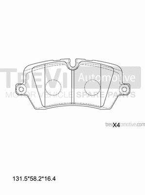 Brake Pad Set, disc brake (PF1509)