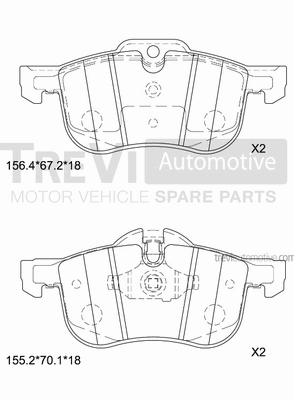 Brake Pad Set, disc brake (PF1073)