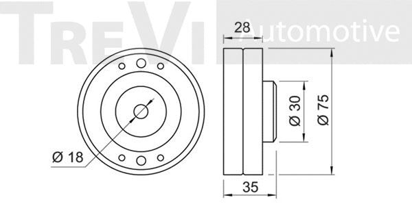 Deflection/Guide Pulley, timing belt