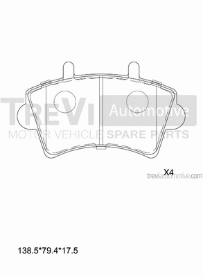 Brake Pad Set, disc brake (PF1625)