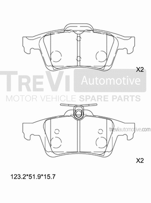 Brake Pad Set, disc brake (PF1255)