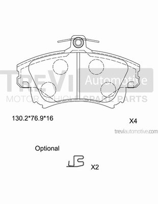 Brake Pad Set, disc brake (PF1079)