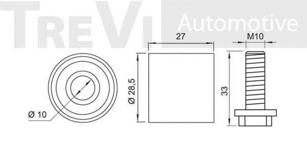 Deflection/Guide Pulley, timing belt