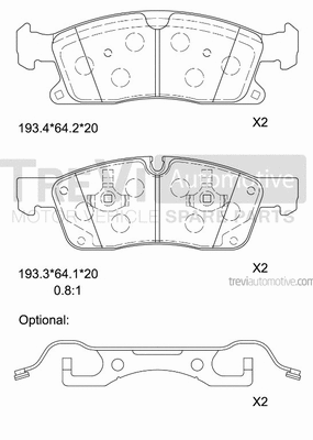 Brake Pad Set, disc brake (PF1479)