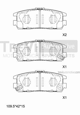 Brake Pad Set, disc brake (PF1005)