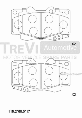 Brake Pad Set, disc brake (PF1283)