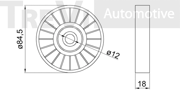 Tensioner Pulley, V-ribbed belt