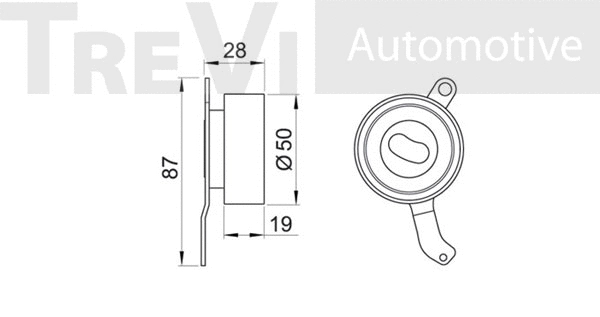 Deflection/Guide Pulley, timing belt