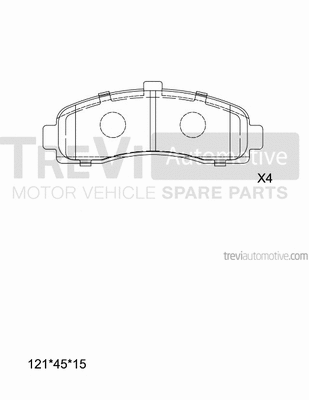 Brake Pad Set, disc brake (PF1593)