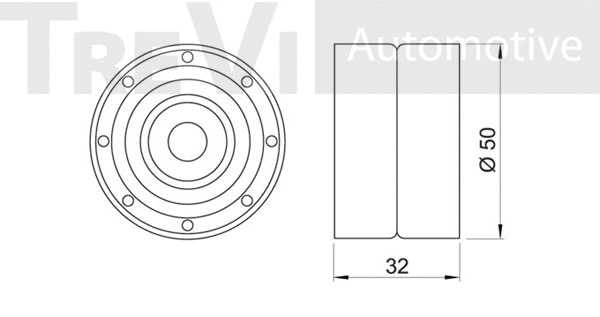 Deflection/Guide Pulley, timing belt