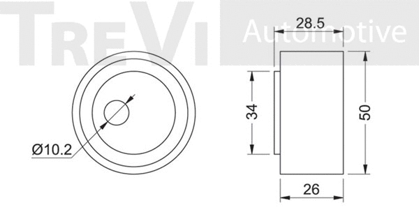 Tensioner Pulley, V-ribbed belt