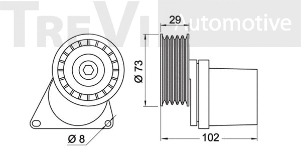 Tensioner Lever, V-ribbed belt